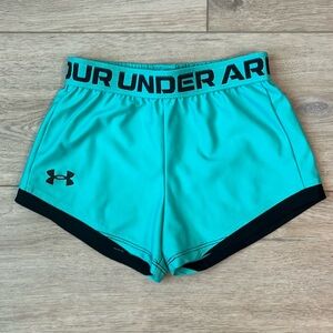 Under Armour teal girls shorts